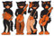 Beistle Scat Cat Band Cutouts