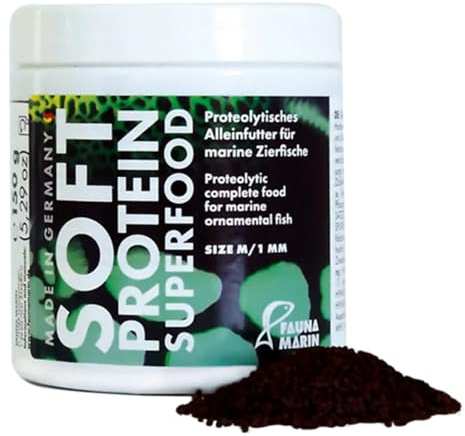 Fauna Marin Soft Protein Super Food – Proteolytisches Alleinfutter für Meerwasserzierfische (150g Size M/1,mm)