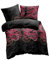 ETÉREA Microfaser Bettwäsche 140x200cm + 70x90cm - Ganzjahresbettwäsche Bettbezug Drache - Bettwäsche-Set mit Kissen 140x200cm Bettbezug + 70x90cm Kissenbezug Microfaser - OEKOTEX - Schwarz