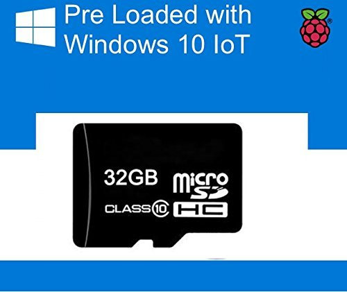 32GB Micro SD card preloaded with Windows 10 IOT Core for Raspberry Pi 3 B+ (32 GB)