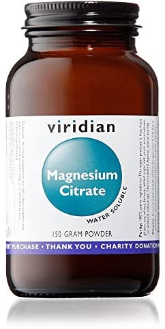 Viridian - Magnesium Citrate Powder, 150g | Highly Absorbable Magnesium | Supports Energy, Muscle Function & Bone Health | Easy to Mix | 100% Active Ingredients | Nutritionist Formulated