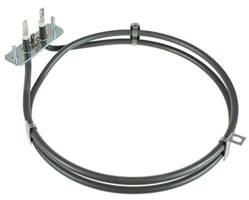 First4spares Fan Oven Cooker 2 Turn Heater Element 2000W for Bush AE56TCW AE56TCS AE56TCS AE6BMS Models
