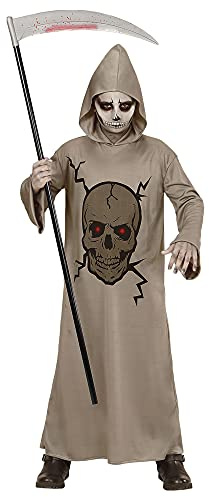 W WIDMANN MILANO Party Fashion - Kinderkostüm Sensenmann, Skull Master, Grim Reaper, Verkleidung für Halloween