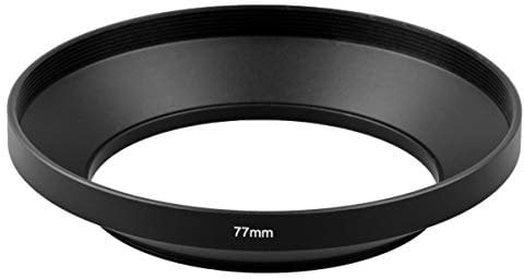 Lens hood 77 mm screw thread for wide-angle lenses