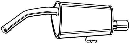 WALKER 22122 Endschalldämpfer ohne Anbauteile Hinten