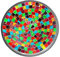Deko - Schale Glasmosaik Schale rund mix bunt 20cm