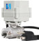 HSH-Flo 1/2 DN15 110-230VAC normalerweise geschlossen CF8/Edelstahl 304 motorisiertes elektrisches Kugelhahn mit US-Stecker (1/2 Zoll, normalerweise geschlossen)