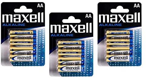 Maxell Alkaline Mignon AA LR6 1,5 V pack of 3 Blister Packs of 4