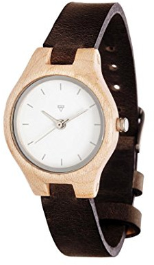 Kerbholz Damen-Armbanduhr Adelheid Analog Quarz Leder 0612524230933