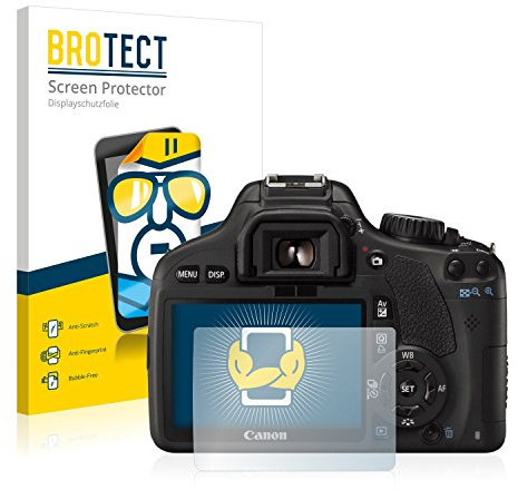 BROTECT (2 Stück Schutzfolie für Canon EOS 550D Displayschutz Folie Made in Germany, Ultra-Klar