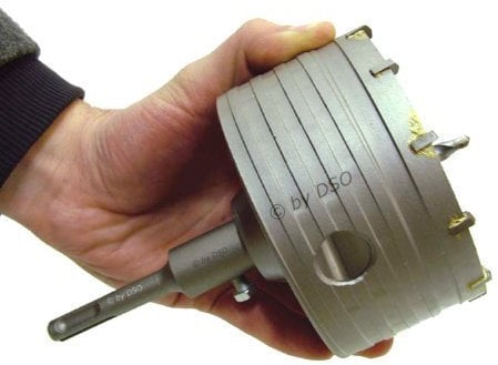 Punta carotatrice professionale 110 mm tct con attacco sds dr108