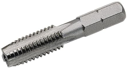 SW-Stahl 82212L Gewindebohrerbit M4 x 0,7 HSS Maschinengewindebohrer | Einschnittgewindebohrer für Metall & Kunststoff - Geschliffen - Kurze Bauform mit 1/4 Zoll Sechskant-Bitaufnahme
