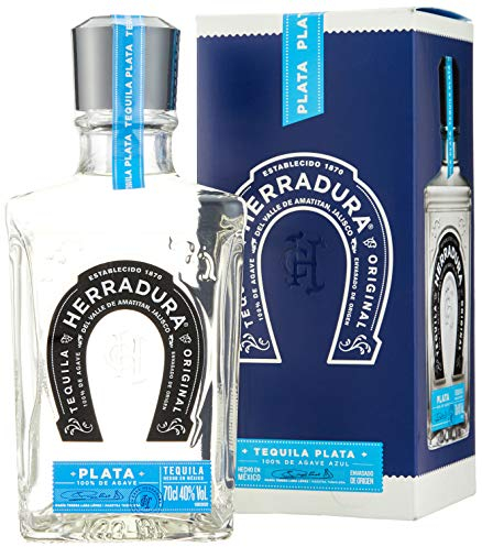 Herradura Tequila Plata, 100% Agave, Sabor Dulce, 40% Vol. Alcohol, 700ml