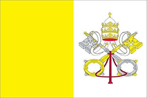 flaggenmeer® Flagge Vatikan 160 g/m² ca. 100 x 150 cm