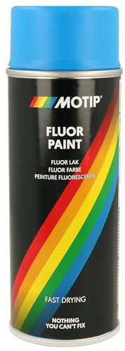 Motip Bombe de peinture fluorescente bleu 400 ml