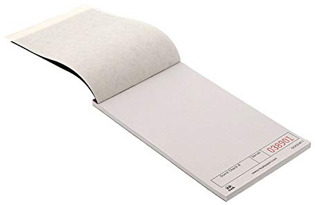 AmerCare Royal White Unlined Guest Check Paper Receipt Book, Carbonless Order Book, 1 Part Booked, Pack of 10 Server Notepad Books