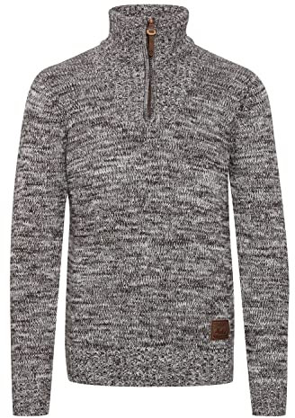 !Solid SDPhilostrate Herren Strickpullover Troyer Grobstrick Pullover mit Troyerkragen 100% Baumwolle Regular fit, Größe:XL, Farbe:Coffee Bean (5973)