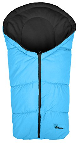 Altabebe AL2006 - 38 Winterfußsack Active Kollektion für Babyschale und Car Seat, Gruppe 0+, türkis- schwarz