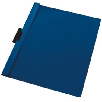 Herlitz 10312494 Klemmhefter 30 Blatt dunkelblau, PVC 5er Packung