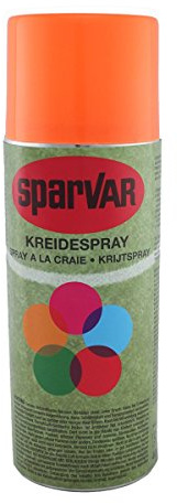 SparVar Kreidespray Neon mit Überkopfdüse, 400 ml, leuchtorange, 6001005