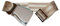 Skybelt Flugzeuggürtel Silber/Champagner Flying Gürtel Seatbelt längenverstellbar