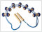 Rückenmassageroller Seilroller Massageroller Roller Massagerollband Rücken aus Holz mit Kunststoffnoppen *Top Qualität*