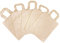 MMP Living Eduplay 800433 - Tragetasche Baumwolle - Natur - klein - 22x27 cm, 10 Stück