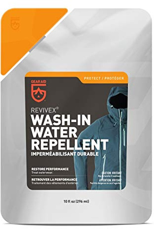 GEAR AID Wash-in Water Repellent, Long-Lasting Waterproofing for Snow and Rain Outdoor Gear, Concentrated Formula, Durable Protection Against The Elements, 10 Fl oz