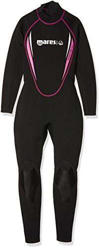 Mares Damen Tauchanzug Steamer Manta, schwarz (Black/Pink), 412529S3, Gr. 38 (Herstellergröße:S3)