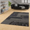 Trendline Teppich Patchwork Schwarz Grau in 4 Größen