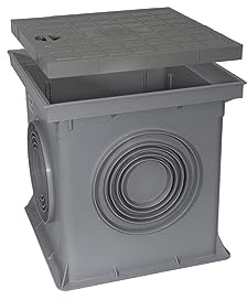 Marley Einlaufschacht 300x300mm mit Schachtdeckel Hofablauf Bodenablauf Schacht