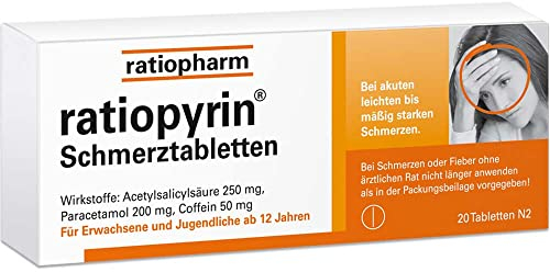 RATIOPYRIN Schmerztabletten 20 St