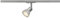 SLV LED Schienen-Strahler PURIA TRACK | Dreh- und schwenkbarer 1-Phasen-Strahler, LED Spot, Deckenstrahler, Deckenleuchte, Schienensystem, Innenbeleuchtung, 1P-Lampe | GU10 QPAR51, Grau