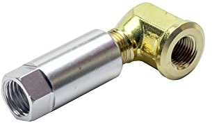 GlowShift -4 an Fuel Rail Fuel Pressure Sensor Thread Adapter Compatible with Chevy GM LS1 LS2 LS3 LS6 Engines - Includes 90 Degree Thread Adapter
