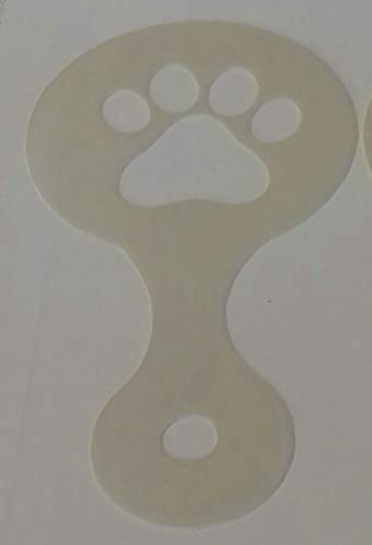 2 x dog paw coffee/cappuccino stencils reusable many times present gift fundraising