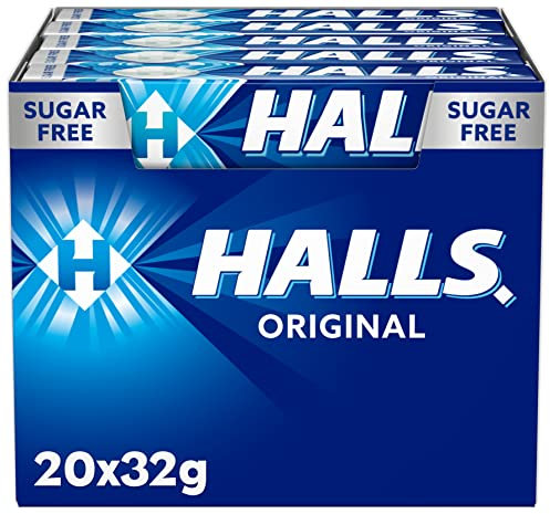 Halls Eucalipto - Caramelo duro - Caja con 20 Sticks de 32 g