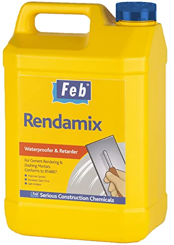 Feb Rendamix Mortar Admixture – Water Resistant – Plasticising – Slow Setting – Durable – 5 Litre