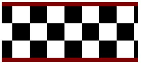 CheckeredWallpaperBorder.com Karierte Flagge Autos Nascar Tapetenbordüre, 11,4 cm (roter Rand)
