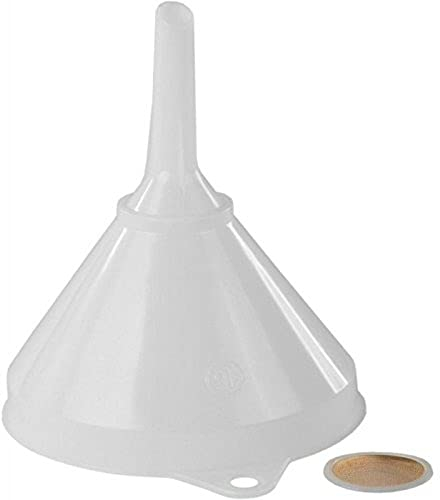 hünersdorff Fasstrichter 253 mm, mit Sieb, HD-PE, natur, braun