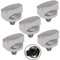 Genuine Belling 444445412 444445413 1000DF Oven Cooker Knob Function Control Switch (Silver/Chrome, Pack of 5 Knobs)