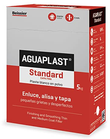 Aguaplast 5448B7 Standard Spachtelmasse zur Reparatur von Rissen, Pulver, 5 kg