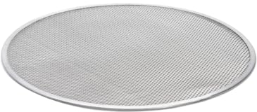 de Buyer - Rundes Gelochtes Pizzablech, Aluminium - 38cm Durchmesser - 7350.38, Silber