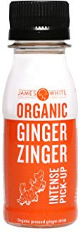 James White Organic Ginger Zinger Shot 70ml (Pack of 15).