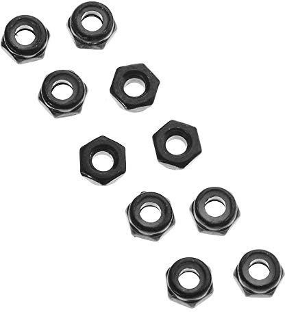 Thin Nylon Sechskantmutter M3 Schwarz (10)