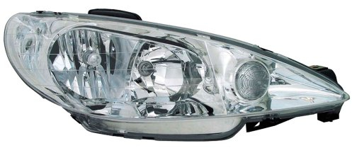 AutoStyle 20-6155/56-05-2 Scheinwerfer Peugeot 206 02- Plus GTI 99-, Transparent