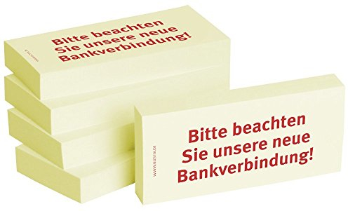 Notizblock24 1301010140 Haftnotiz Bitte beachten Sie unsere Bankverbindung