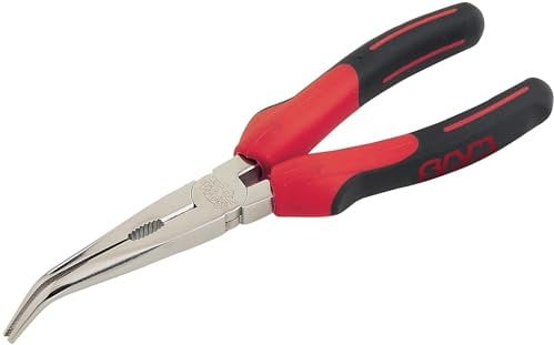 SAM Outillage 239-20G Pince bec demi rond coudé Longueur 200 mm