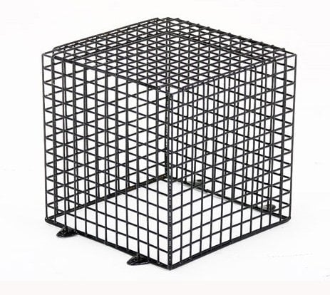 TC224- CCTV CAMERA & LIGHT PROTECTION GALVANISED BLACK CAGE 30CM X 30CM X30CM
