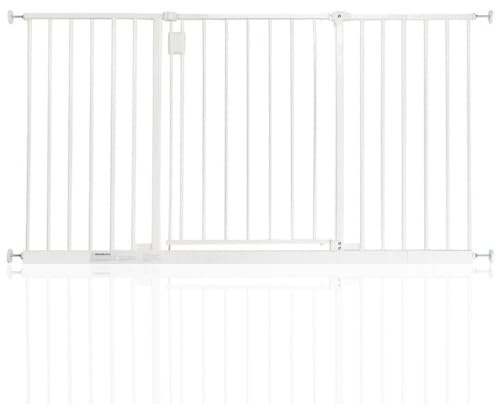 Safetots Extra Wide Hallway Gate, 134cm - 140cm, White, Pressure Fit Baby Gate, Safety Barrier for Hallways and Wide Spaces, Easy Installation
