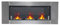 Chimenea Bioetanol Pared 136x16x54cm 3 Quemadores de Seguridad Acero INOX Nuevo
